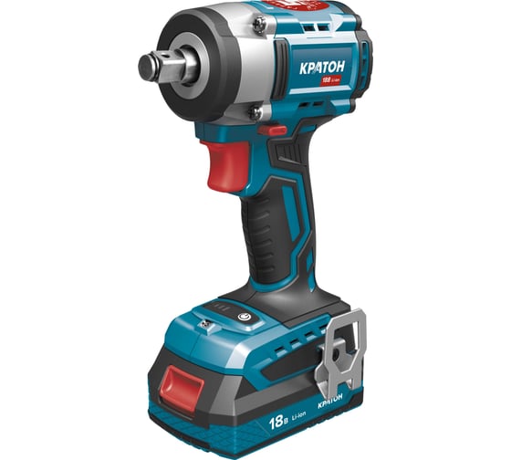 Изображение товара Аккумуляторный ударный бесщеточный гайковерт КРАТОН BIW18CD-400N-OFA SET (АКБ 4,0А·ч; ЗУ + кейс) 3 11 01 100