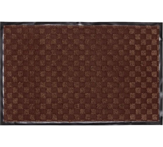 Изображение товара Входной ворсовый влаго-грязезащитный коврик ComeForte жаккард ромб 40x60 Коричневый HP-3603
