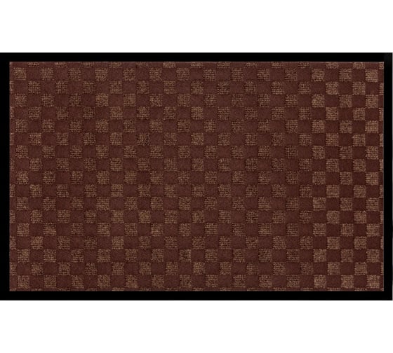 Изображение товара Придверный влаговпитывающий коврик ComeForte жаккард ромб 90x150 Коричневый HP-3623