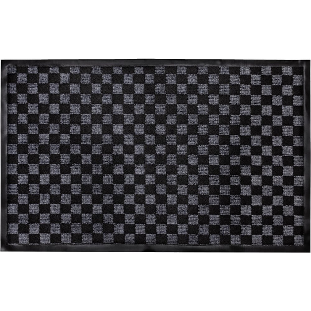 Изображение товара Входной ворсовый влагобрызгозащитный коврик ComeForte жаккард ромб 40x60 Зелёный