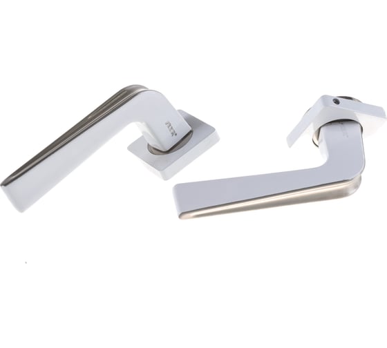 Изображение товара Дверная ручка Ренц Франко супер белый/матовый никель КВ, 2 шт. INDH 310-02 SW/SN