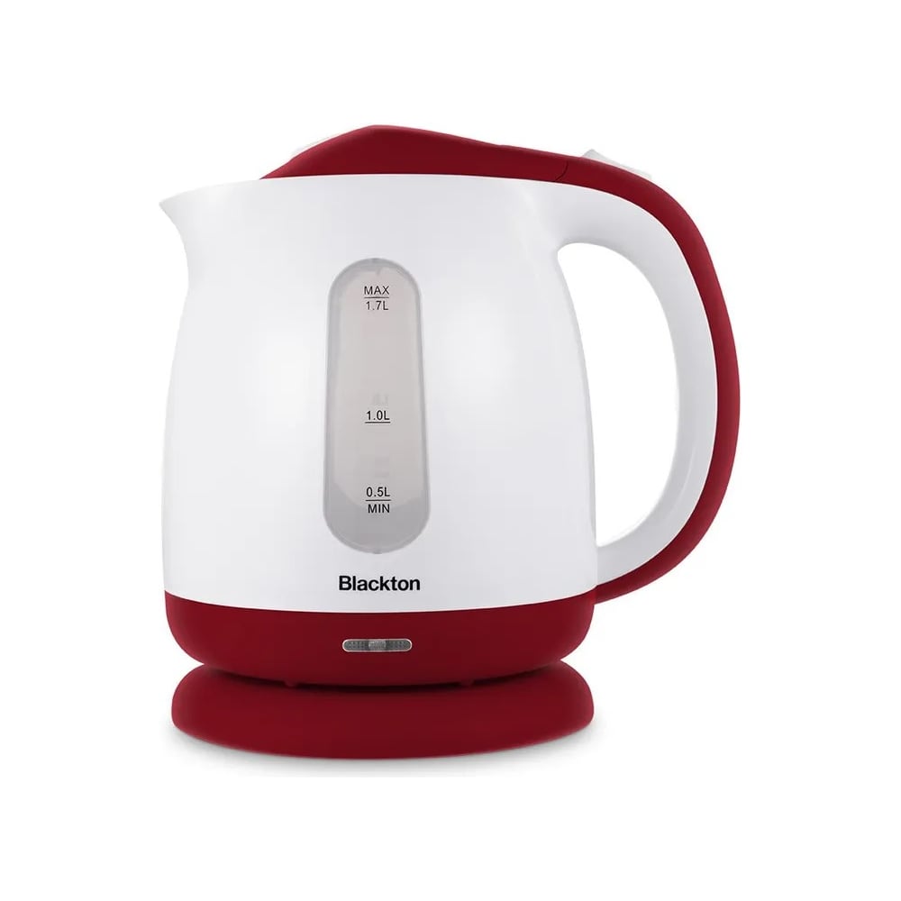 Изображение товара Электрический чайник Blackton Bt KT1701P белый бордовый 1.7 л 2200 Вт с защитой от включения без во