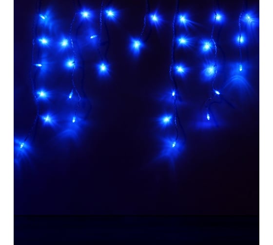 Изображение товара Гирлянда "Бахрома" 2х0.5м, 100 светодиодов, синий, соединение до 20шт. SHLights OIC100LSE-B-T-I4