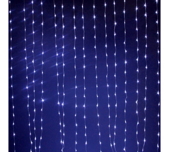 Изображение товара Гирлянда Водопад SHLights 2,2х1,5 метра 300 светодиодов, синий, с эффектом стекания LDCL300C-B