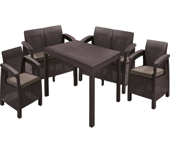 Изображение товара Комплект мебели Keter Corfu fiesta set коричневый 258945
