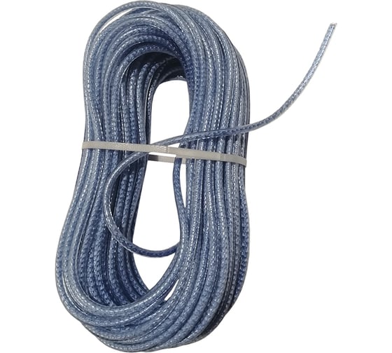 Изображение товара Хозяйственный плетёный трос с полимерным покрытием BEFAST 3 голубой, 20м TCP030BS