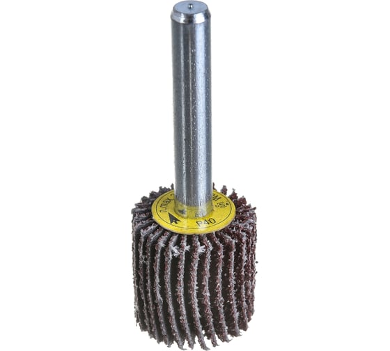 Изображение товара Щетка лепестковая абразивная ROXTOP на шпинделе (20х20х6 мм; Р40) RoxelPro 133123