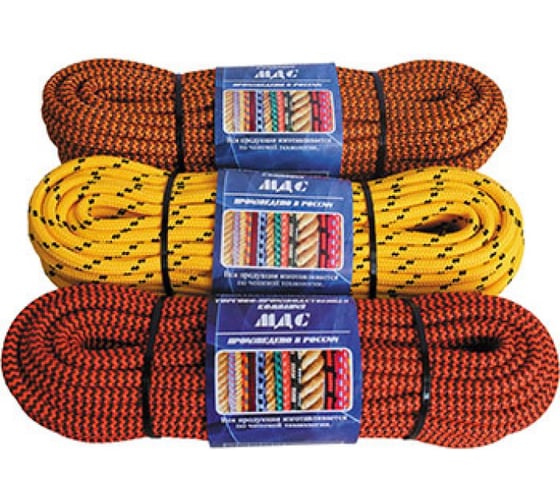 Изображение товара Шнур полипропиленовый плетеный Партнер 8 мм, 24 прядный, с сердечником (20 м) - ярлык ФАС 73470 20 68