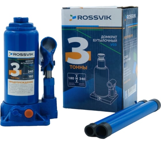 Изображение товара Домкрат бутылочный Rossvik г/п 3,0т V03