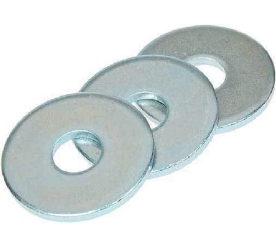 Изображение товара Усиленная шайба BEFAST DIN 9021, покрытие белый цинк М6, 10 кг 90210610S