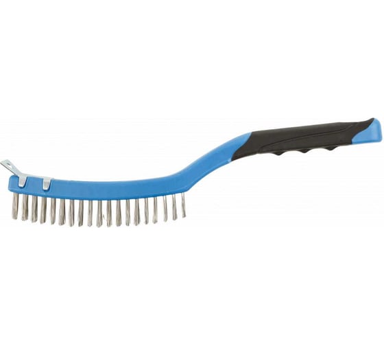 Изображение товара Проволочная щетка из нержавеющей стали со скребком HOEGERT TECHNIK 3x19 HT3B634