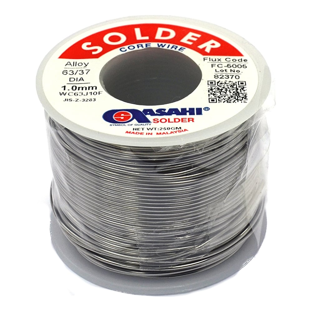 Изображение товара Припой ASAHI 1 мм с флюсом RMA 0.25 кг