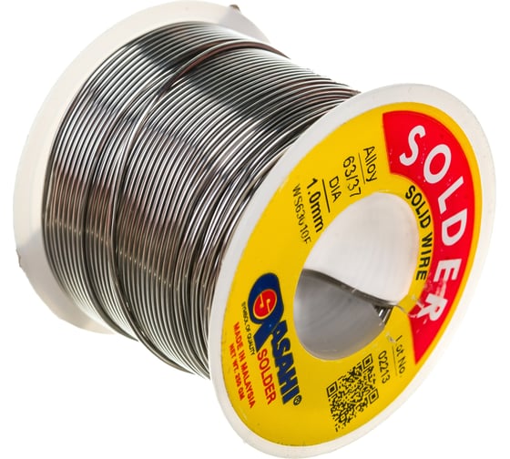 Изображение товара Припой (1 мм, 0.25 кг, Sn63/Pb37, без флюса) ASAHI 00-00000288