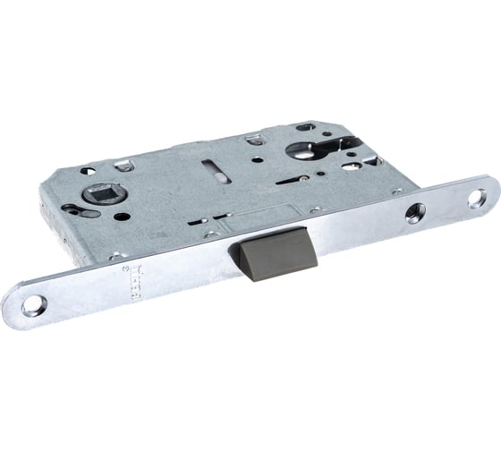 Изображение товара Замок под цилиндр с полиамидным язычком PALOMA Ренц межосевое расстояние 85 мм., хром бл. INLB 85 PL C