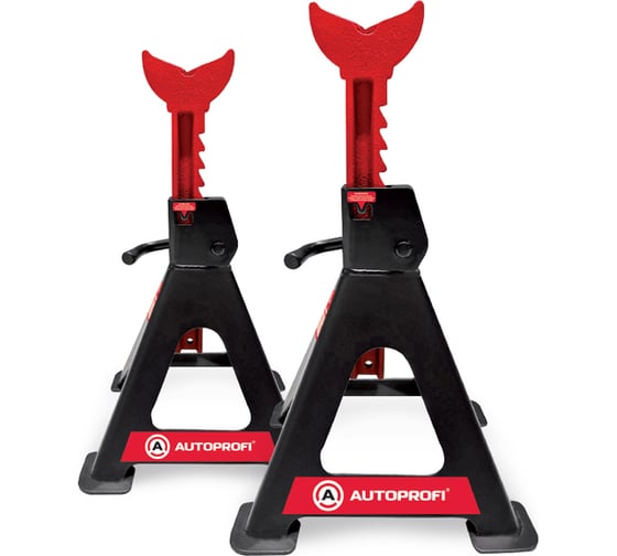 Изображение товара Страховочные опоры AUTOPROFI тренога 6 тонн высота подъёма 383 601 мм. 2 шт JS06S JS-06S