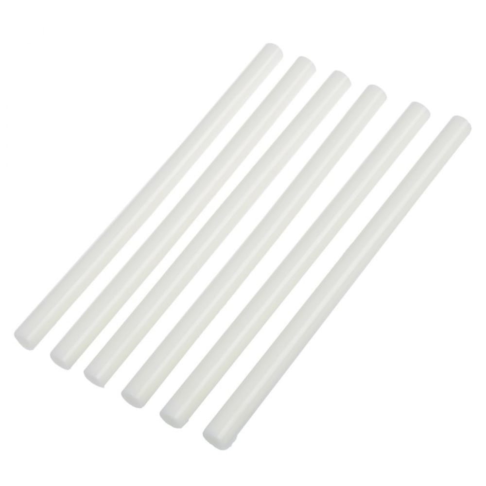 фото Стержни клеевые белые по керамике и пластику (6 шт; 11х200 мм) tundra 1290482