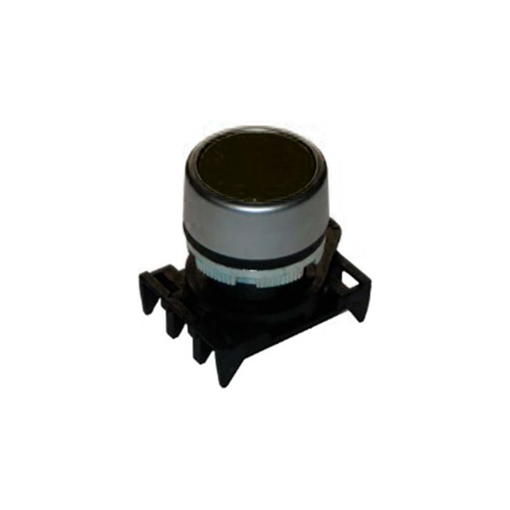 Изображение товара Кнопка Giovenzana плоская, хр., черная, D22 PPRN8CL