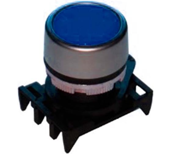 Изображение товара Кнопка Giovenzana плоская, хр., синяя, D22 PPRN4CL