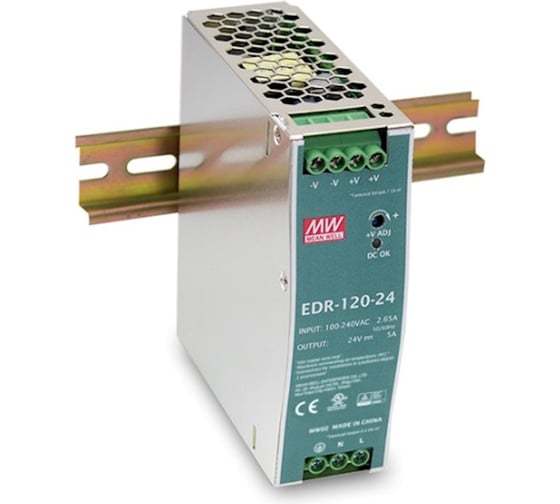 Изображение товара Источник питания Mean Well AC/DC EDR-120-24 Т02240997