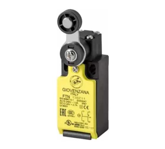 Изображение товара Концевой выключатель Giovenzana с регулируемым поворотным рычагом с роликом, 1НЗ/1НР мгновенного действия FTN138Z11