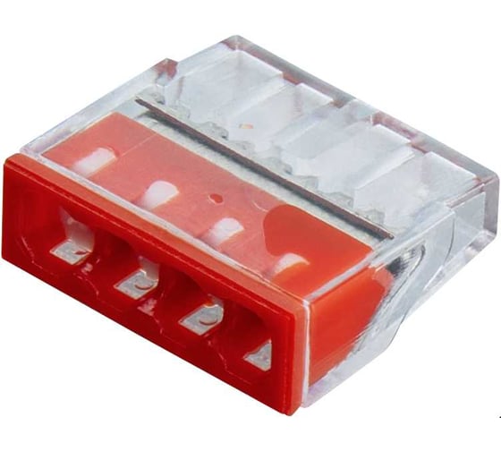 Изображение товара Клеммы монтажные Navigator 95 174 NTC-NC-01-4-r (5 штук/упаковка) 95174