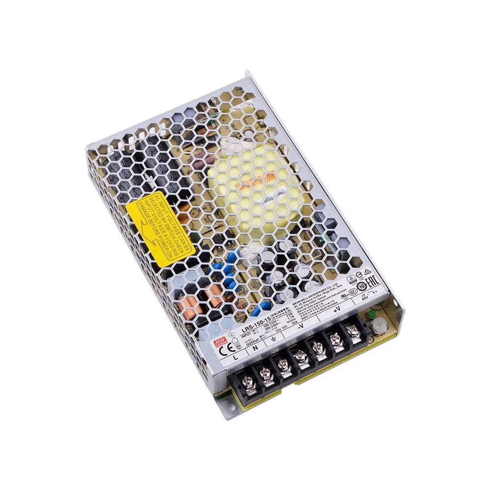 Изображение товара Источник питания Mean Well AC/DC LRS-150-15 15В 150Вт компактный надежный