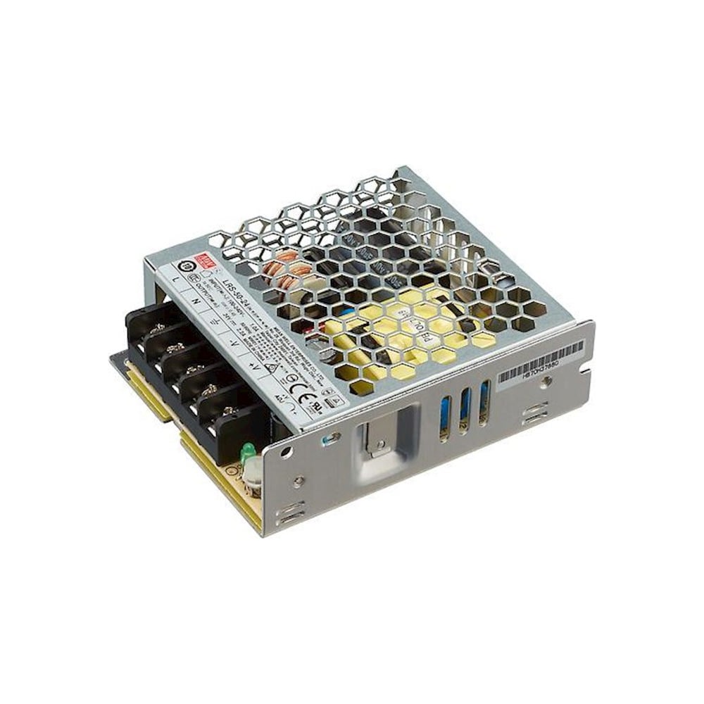 Изображение товара Источник питания Mean Well AC/DC LRS-50-24 24 В 0.052 кВт компактный надежный Изображение товара Источник питания Mean Well AC/DC LRS-50-24 24 В 0.052 кВт компактный надежный