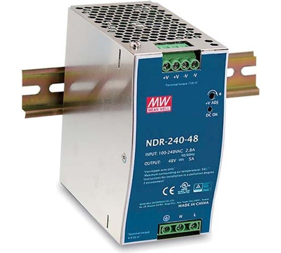 Изображение товара Источник питания Mean Well AC/DC NDR-240-48 Т02290106