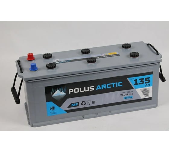 Изображение товара Аккумулятор POLUS ARCTIC 6СТ-135MF евро.конус PA135mf