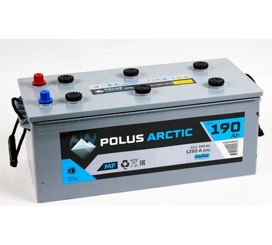 Изображение товара Аккумулятор POLUS ARCTIC 6СТ-190MF евро.конус PA190(3)mf