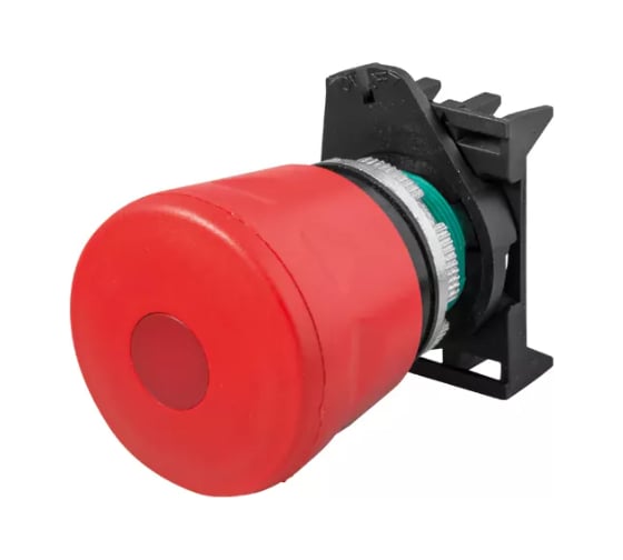 Изображение товара Кнопка Giovenzana "грибковая" нажимно-отжимная, цветная, красная, D40 PPFN1P4C