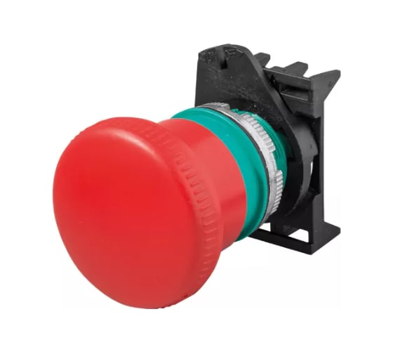 Изображение товара Кнопка Giovenzana "грибковая" нажимно-отжимная, красная, D40 PPFN1P4N