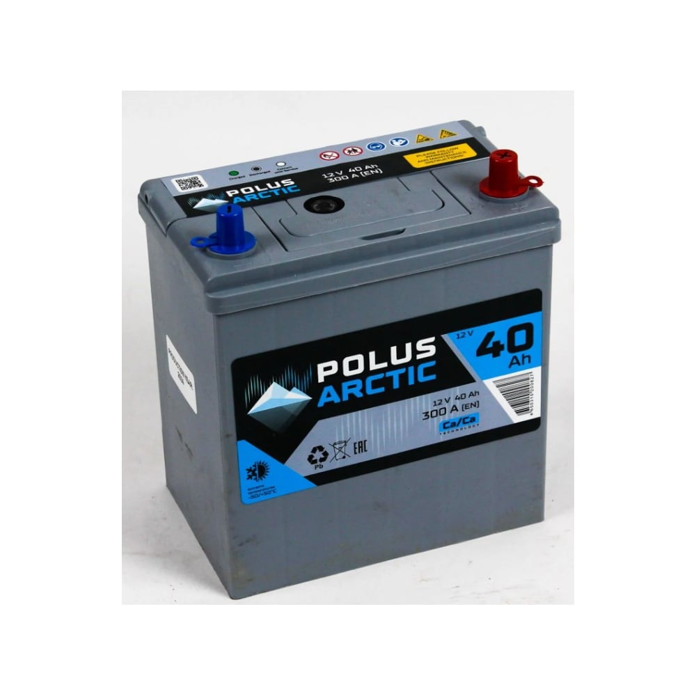 Изображение товара Аккумулятор POLUS ARCTIC 6СТ-40.0 40 А*ч 12 В кальциевый для автомобилей