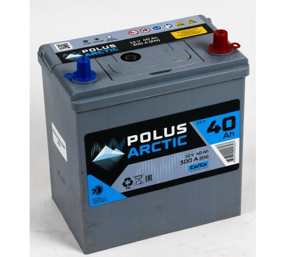 Изображение товара Аккумулятор POLUS ARCTIC 6СТ-40.0 (40B19L) тонк.кл. PA40B19L