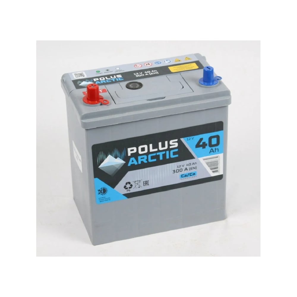 Изображение товара Аккумулятор POLUS ARCTIC 6СТ-40.1 12В 35А*ч кальциевые CA/Ca для автомобиля