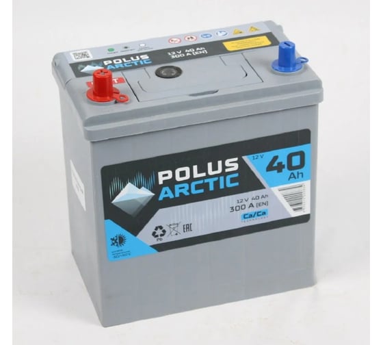 Изображение товара Аккумулятор POLUS ARCTIC 6СТ-40.1 (40B19R) тонк.кл. PA40B19R