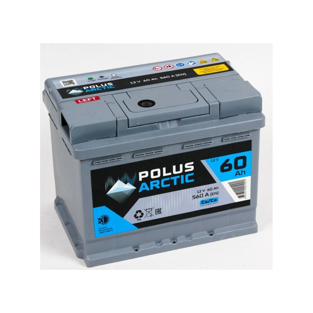 Изображение товара Аккумулятор POLUS ARCTIC 6СТ-60.1 PA60.1 с высокой емкостью