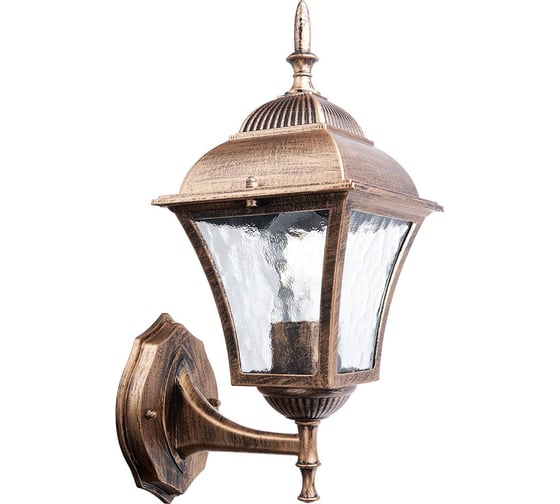 Изображение товара Садово-парковый светильник FERON 60W 230V E27 черное золото 11611