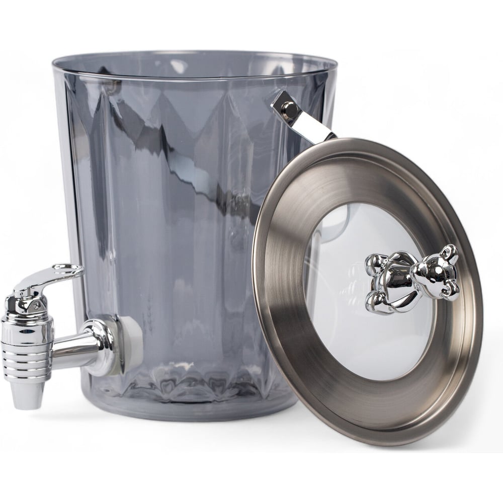 Изображение товара Коктейльное ведерко с краником GLASSERIE TEDDY 1.9л серое для холодных напитков