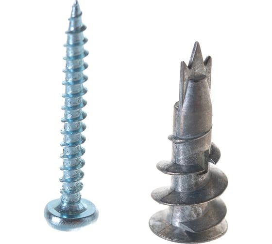 Изображение товара Анкер для листового материала ЕВРОПАРТНЕР с шурупом, металл, DRIVA 20 шт. 1 1949 2