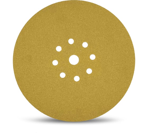 Изображение товара Шлифовальный круг на липучке, желтый, 225 мм, 8+1 отв, Р180 TOTFLEX 4631171477252