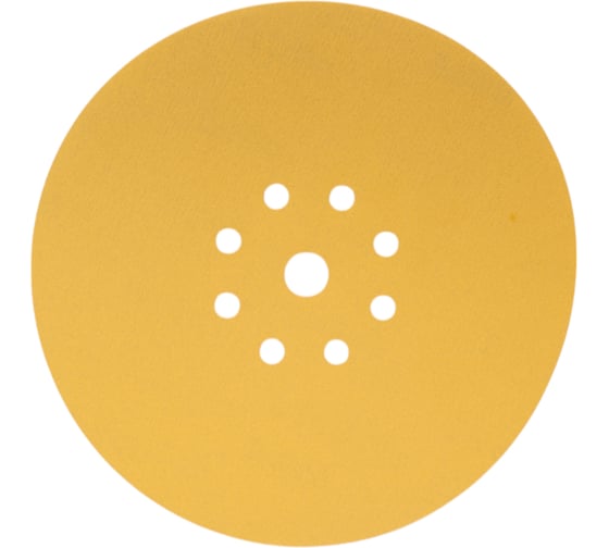 Изображение товара Шлифовальный круг на липучке, желтый, 225 мм, 8+1 отв, Р240 TOTFLEX 4631171477245