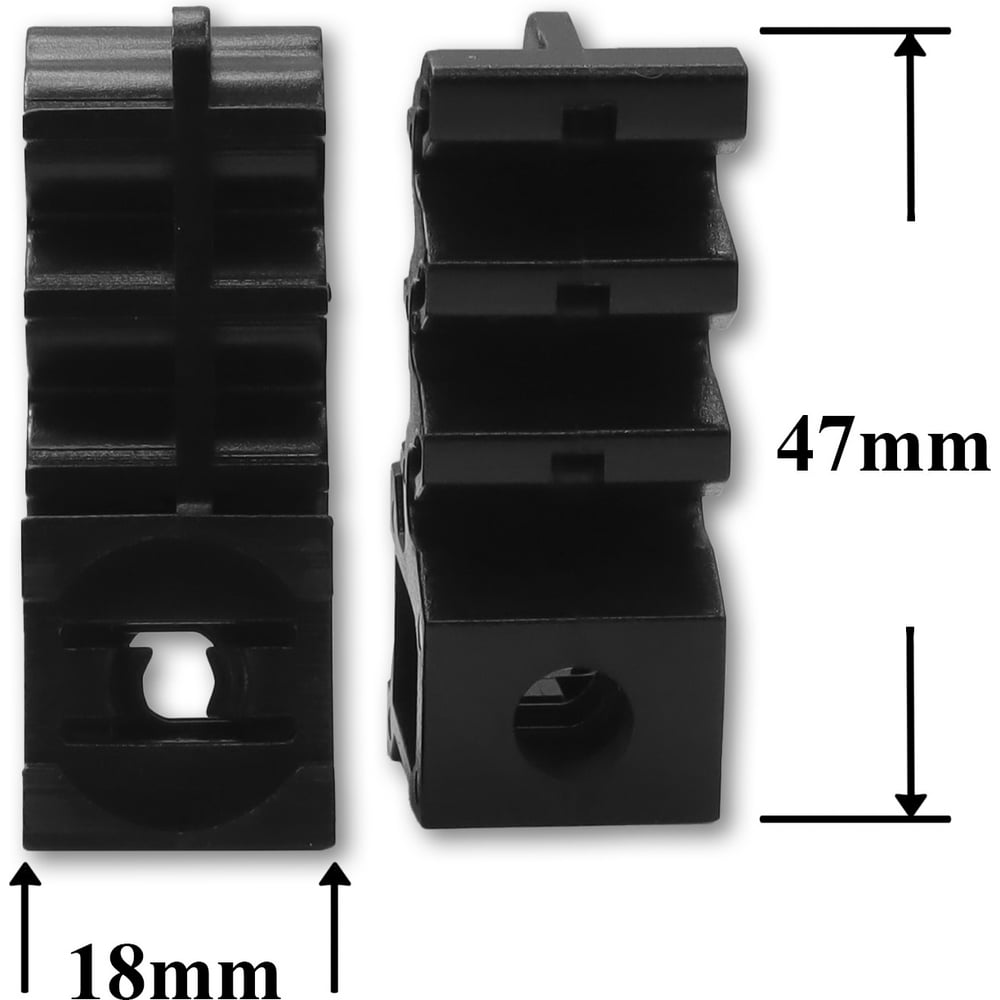Изображение товара Автокрепеж для Lexus и Toyota 10 шт пластик черный фигурный для электропроводов