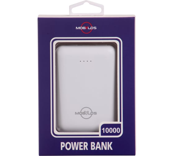 Изображение товара Зарядное устройство Mobylos Power Bank 10000 mAh 30427/белый