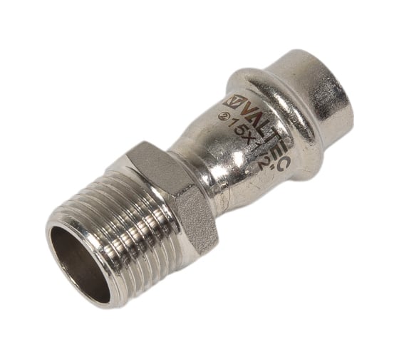 Изображение товара Соединитель пресс-фитинг (15 мм х 1/2") VALTEC VTi.901.I.001504