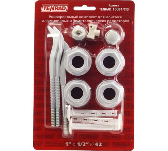 Изображение товара Универсальный комплект TENRAD для монтажа радиаторов 1/2" VALTEC TENRAD.100B1