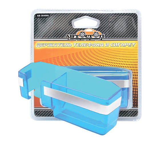 Изображение товара Держатель телефона SILVER с держателем пачки сигарет Автостоп AB-38459S 658969