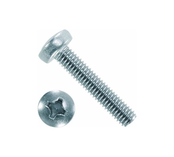 Изображение товара Винт Партнер DIN7985 с полукруглой головкой оцинкованный, M5x25 1 кг, пакет 830471