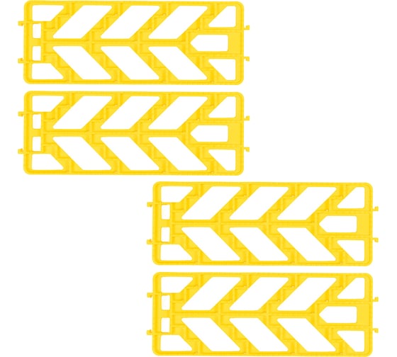 Изображение товара Противобуксовочные пластины ВПМ 45х16см, набор 4 шт, желтые, 6184517