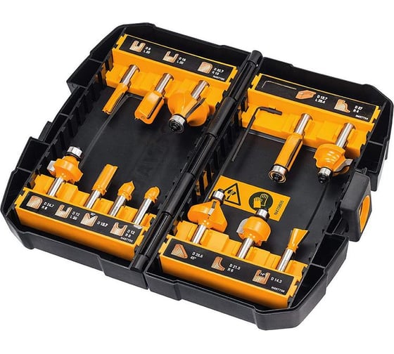 Изображение товара Набор фрез 12 шт DEWALT DT90016-QZ